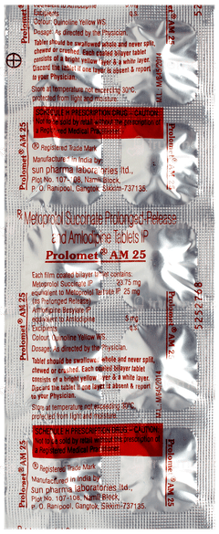 Prolomet Am 25 Tablet 10 Prolomet Am 25 Tablet 10
